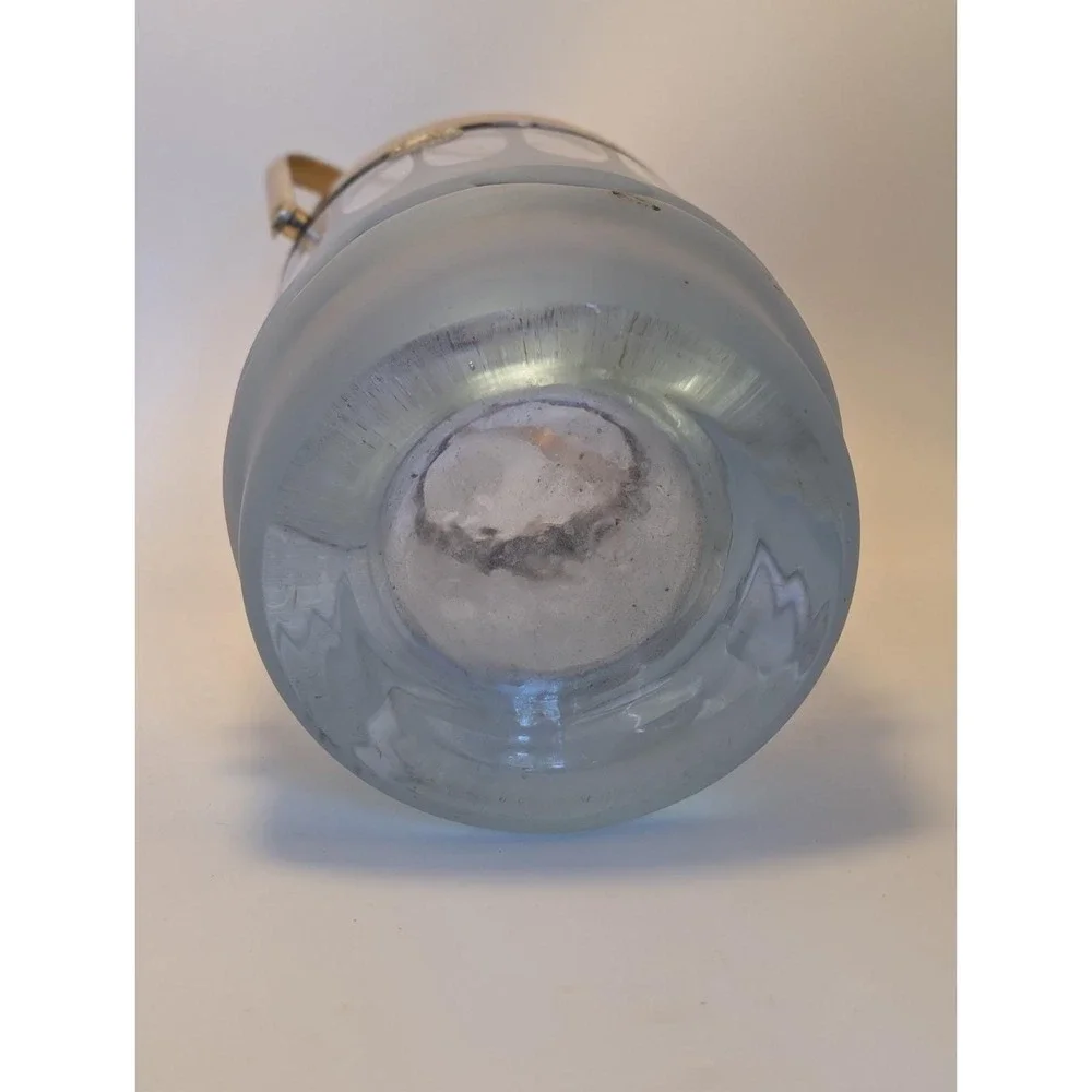 Vintage‎ Neodymium Alexandrite Glass Ice Bucket and 3 Tumbler Set Color Changing